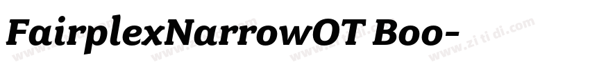 FairplexNarrowOT Boo字体转换